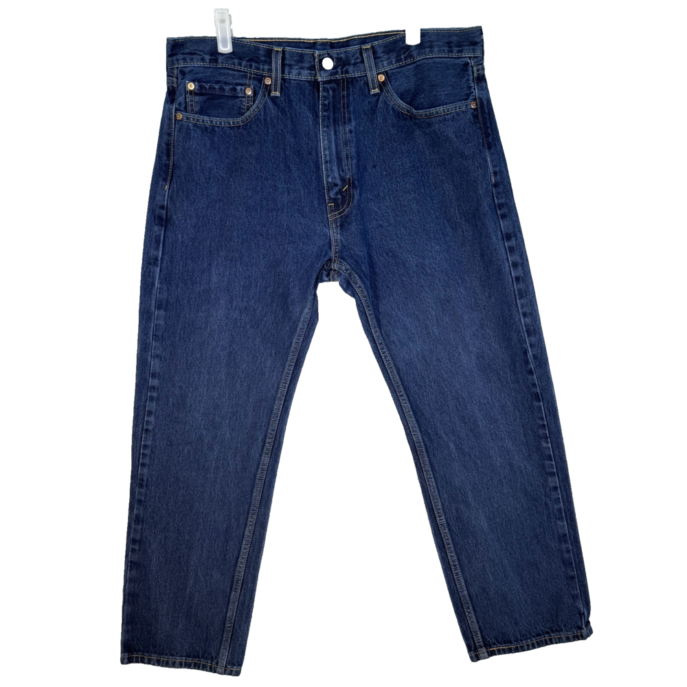 Levi's 505 Men's Jeans 36x30 Blue Denim Regular Fit Straight Leg Zip Fly